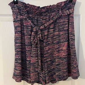 LuLaRoe Ella Multicolor Pink and Navy Shorts